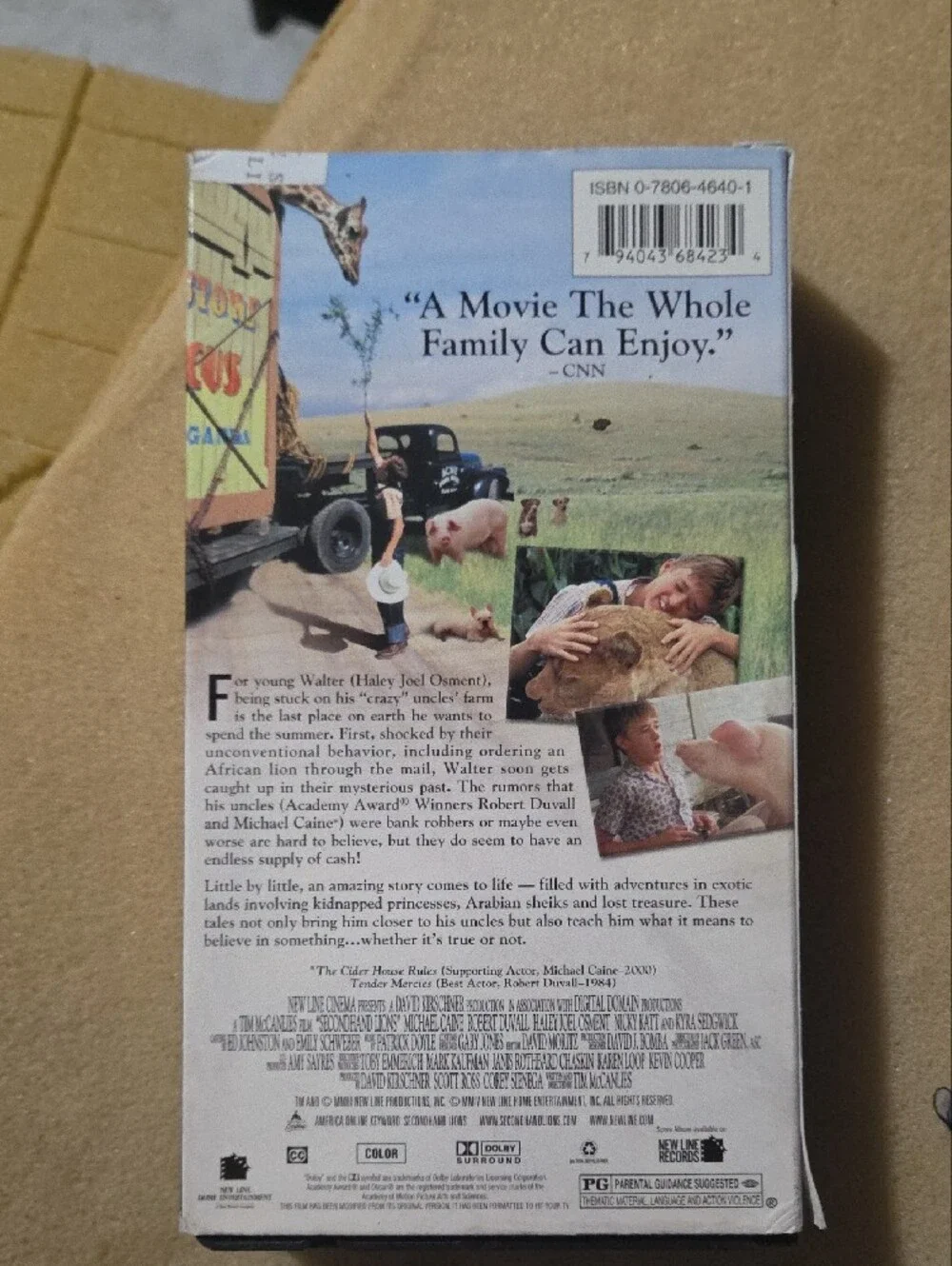 Secondhand Lions (VHS) - Classic Drama - Blue Sleeve